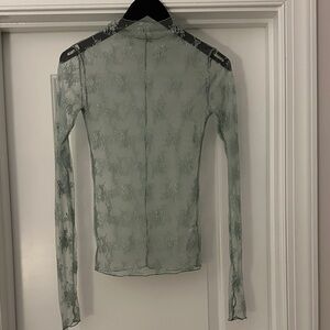 NWOT Free People Intimately Lady Lux Layering Top Mint Green XS 2/4